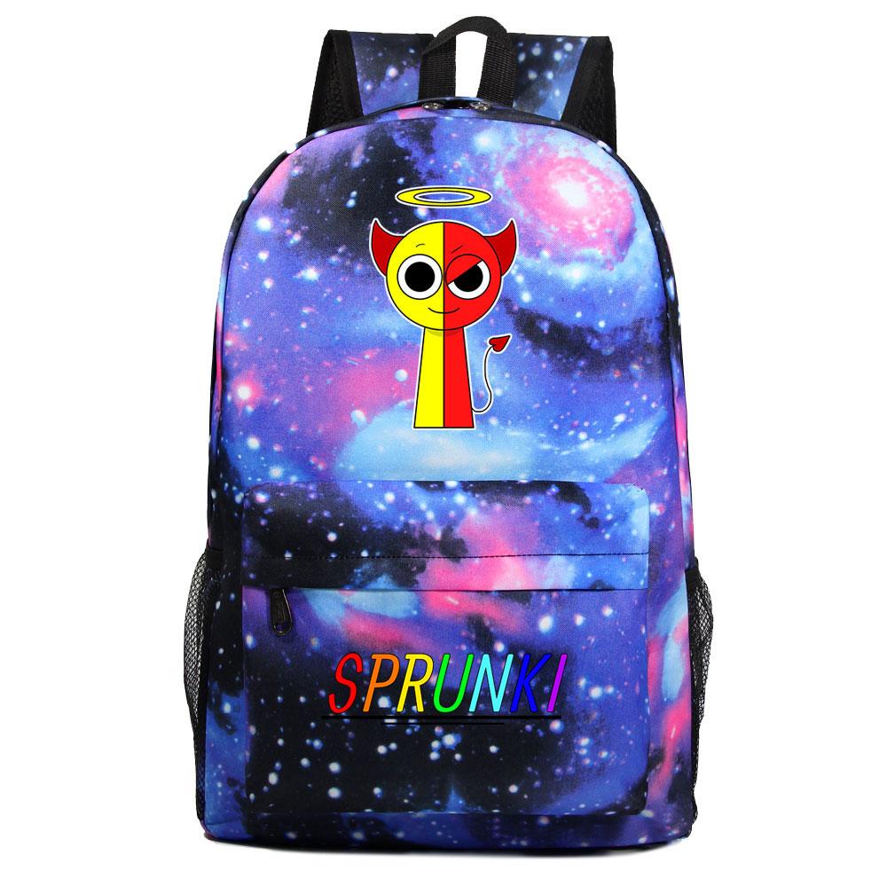 Mayoulove Sprunki Backpack Lightweight Design with Multiple Pockets for School Adventures-Mayoulove