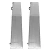 [US Local Warehouse] 2PCS 85 Inch Aluminum Motorcycle Ramp with Handle Truck Ramps with Safety Straps and Gloves Heavy Duty Folding Loading Ramps for Pickup Trucks