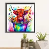 >SALE<5D DIY Full Round Drill Diamond Painting Colourful Bucket Calf Kit Decor 40x40cm