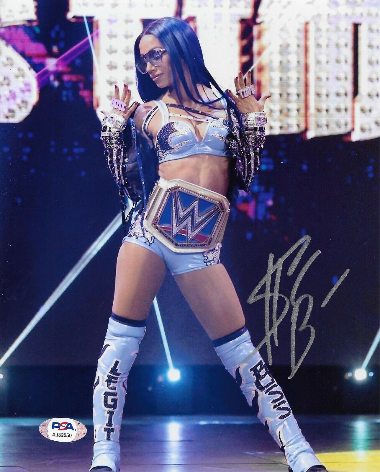 Sasha Banks WWE Diva Legit Boss Signed Autograph 8x10 Photo Poster painting #14 w/ PSA COA