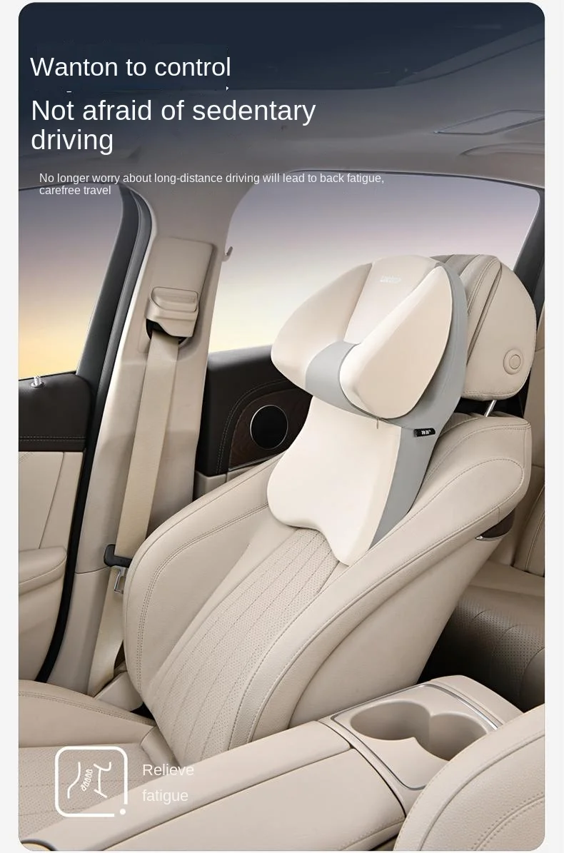 Car adjustable sleeping memory foam headrest