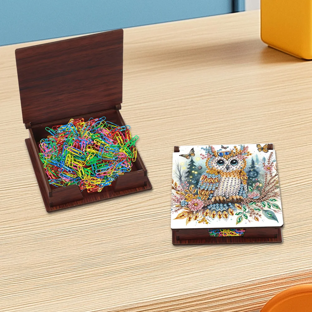 DIY Owl Diamond Painting Note Box Paper 160 Sheets of Paper for DIY Art Craft