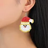 12 Pairs Christmas Diamond Painting Earrings DIY Diamond Art Earrings for Adults