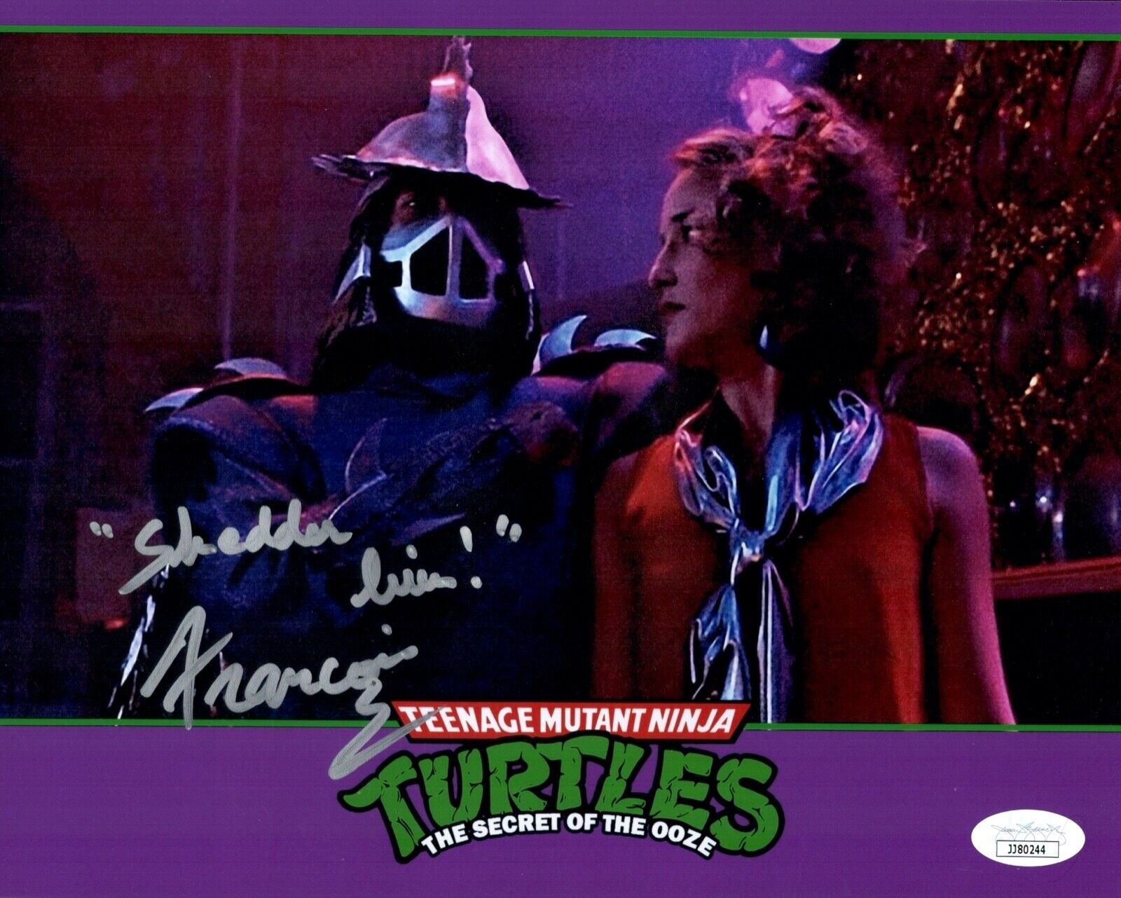 FRANCOIS CHAU Signed SHREDDER TEENAGE MUTANT NINJA TURTLES 8x10 Photo Poster painting JSA COA