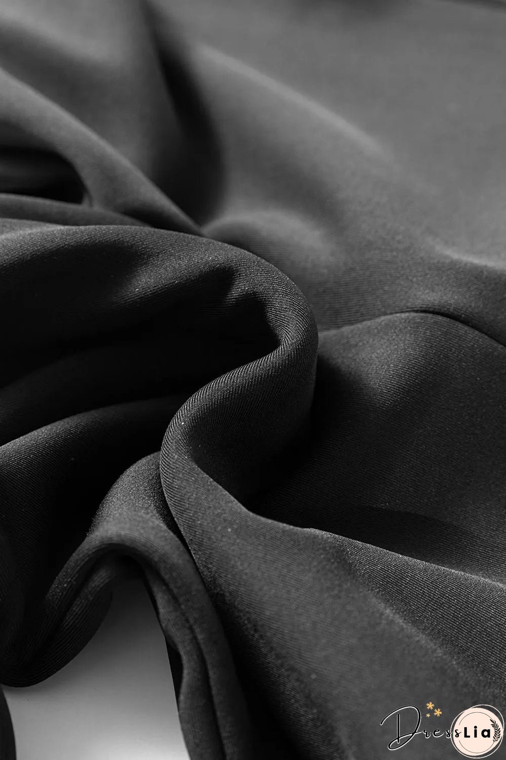 Black Thermal Lined Split Flare Leg Pants