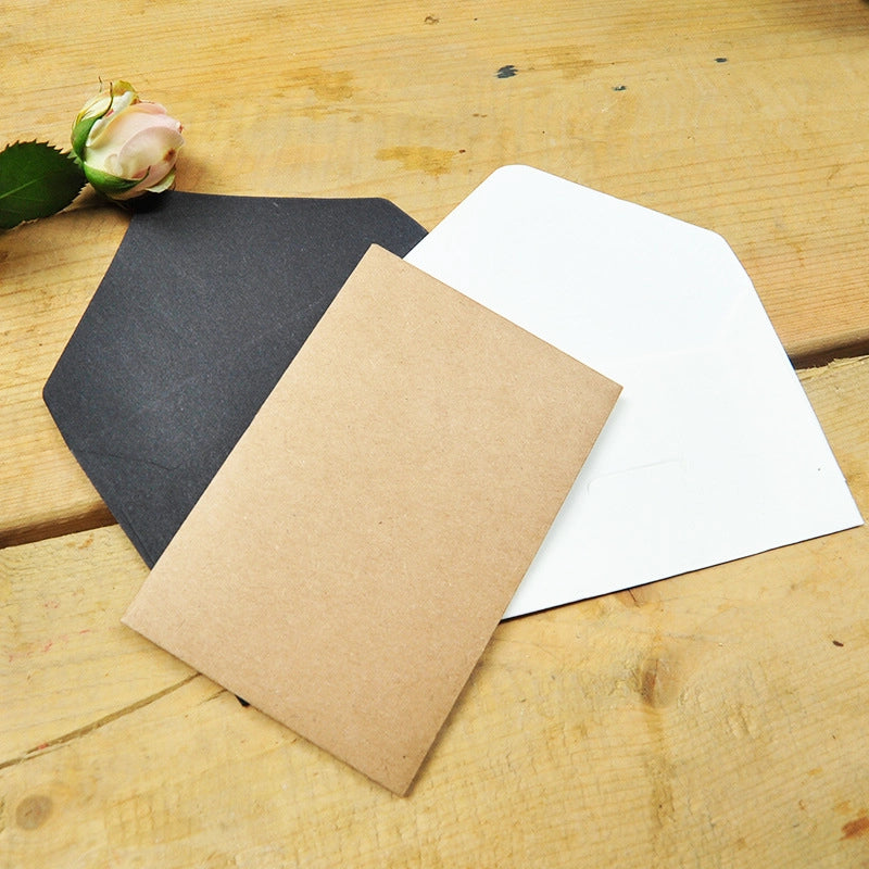 Out Of The Card Envelope 3 Creative Retro Kraft Paper Business Card Storage Envelopes-mini Series Of Western-style Small Envelopes