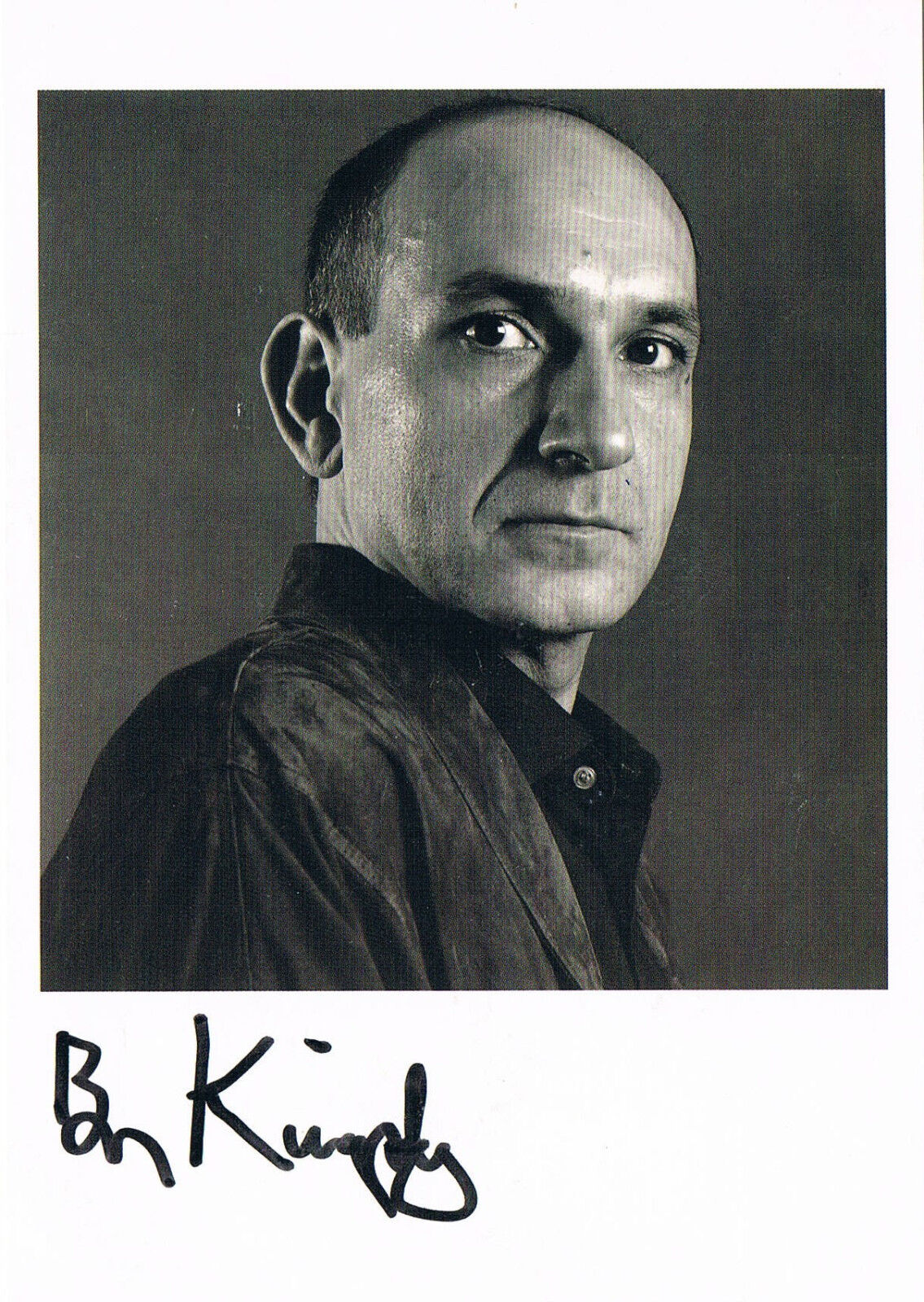 Ben Kingsley 1943- genuine autograph signed 4x6