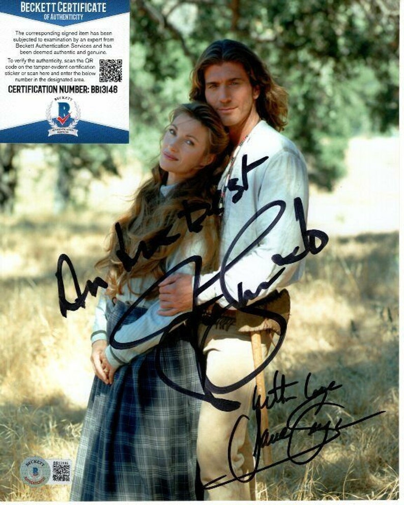 Joe lando & jane seymour signed 8x10 dr. quinn, medicine woman Photo Poster painting beckett bas