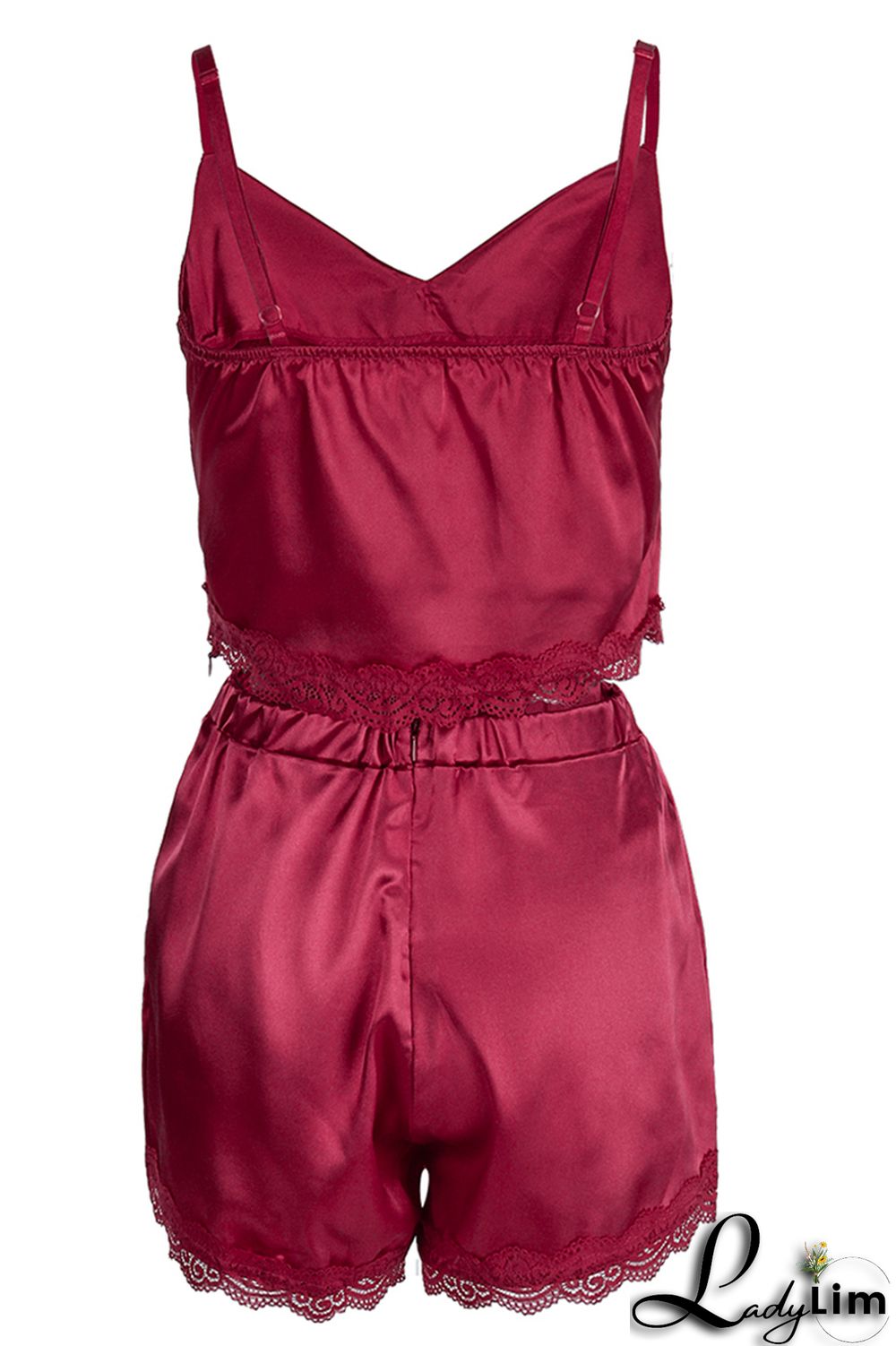 Black Sexy Casual Living Solid Backless Spaghetti Strap Sleeveless Two Pieces