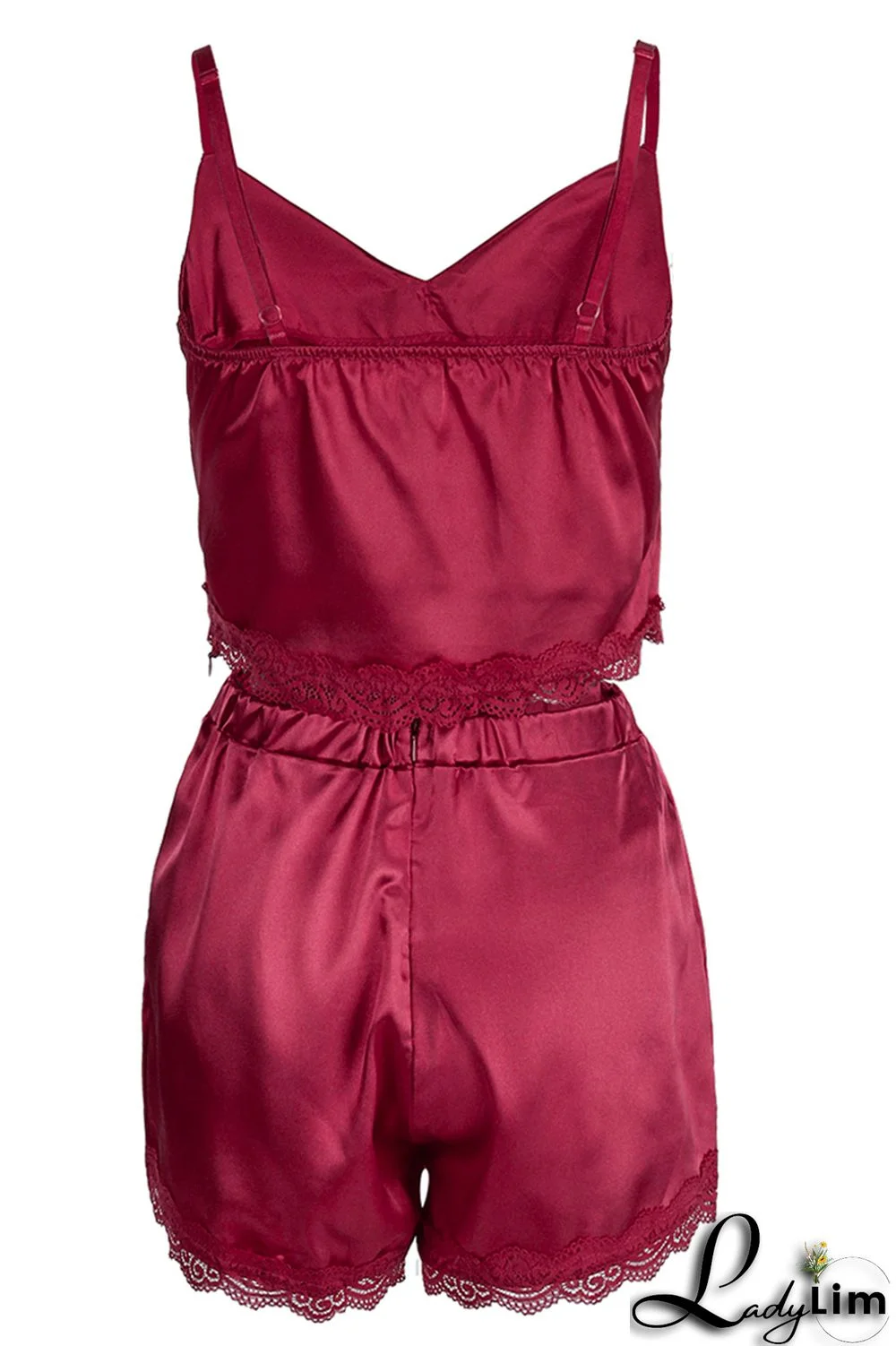 Black Sexy Casual Living Solid Backless Spaghetti Strap Sleeveless Two Pieces