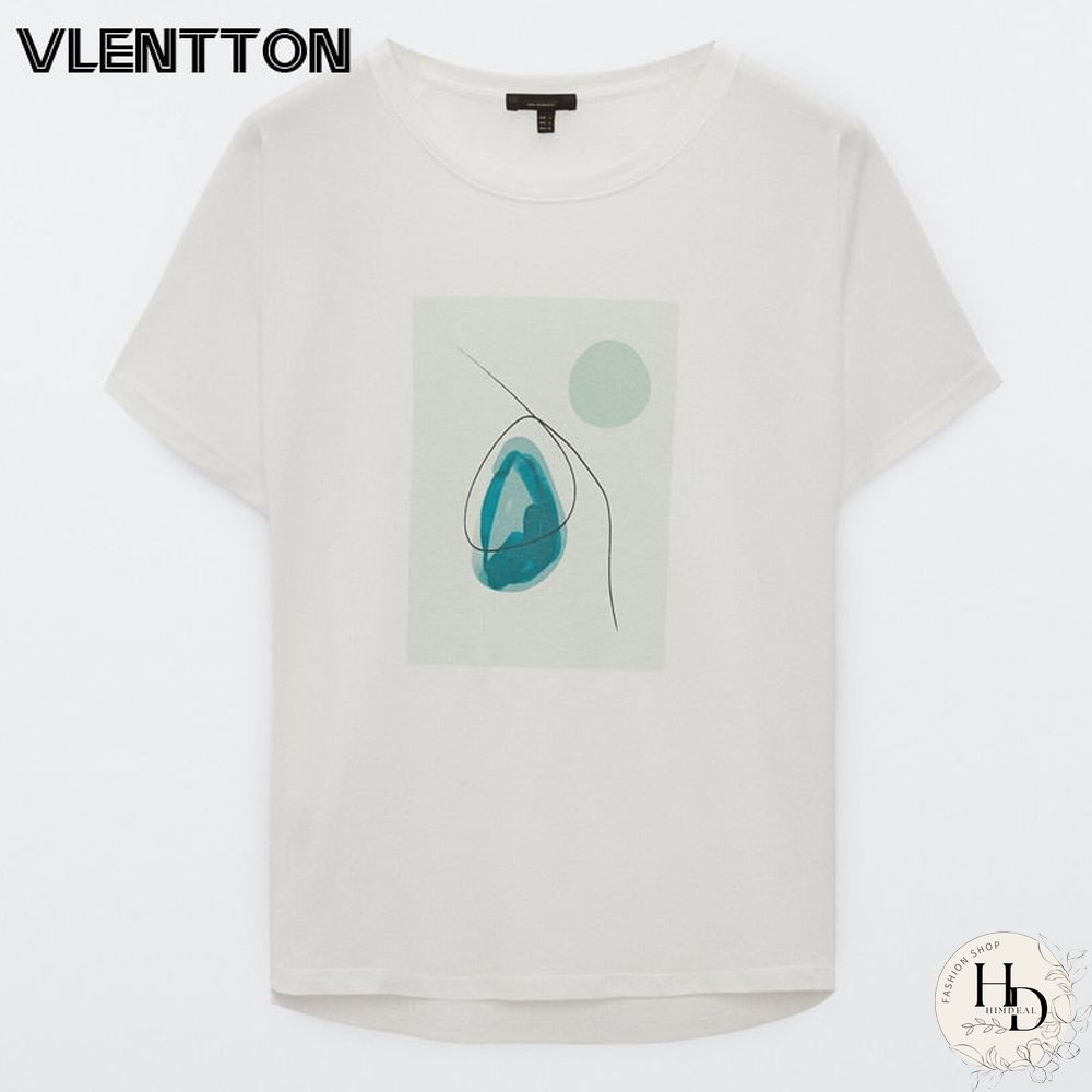 New Summer Women England High Street Printing Cotton Casual Harajuku Tshirt Ladies