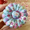 Pumpkin Shaped Magnetic Needle Pin Cushion Holder DIY Craft Random Pattern