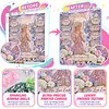 Winter Pink Gown Prayer Lady Special Shaped 5D DIY Partial Drill Diamond Painting Kits for Adults Beginners Home Decor Diamond Dots Paintings Diamond Art Kit 11.81x15.75inch