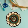 (US Only)Crochet Mandala Coaster Handmade DIY Material Package with Crochet Hook(2)
