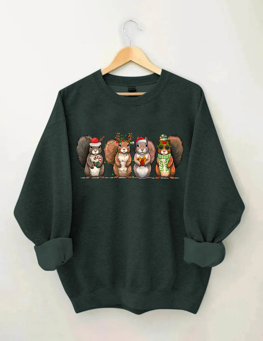 Funny Christmas Squirrel Sweatshirt