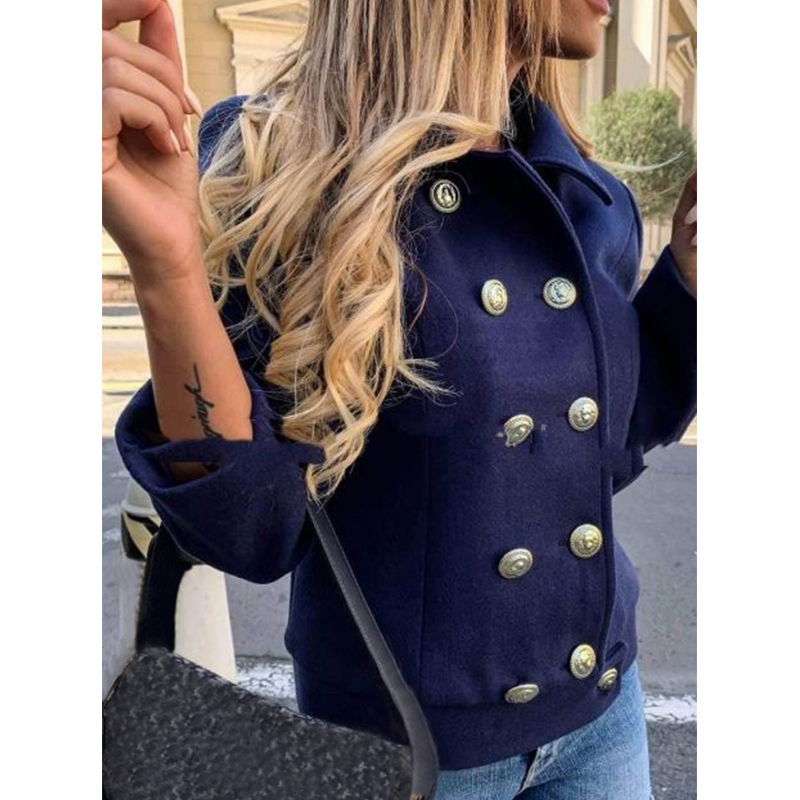 Fashion Double-Breasted Short Jacket wearshes