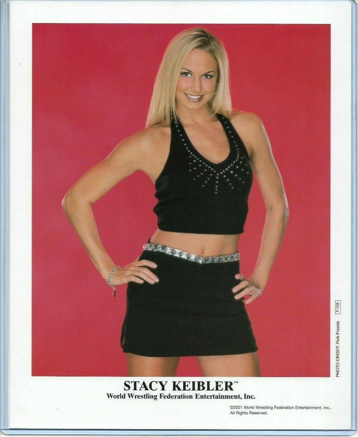WWE STACY KEIBLER P-728 OFFICIAL LICENSED AUTHENTIC ORIGINAL 8X10 PROMO Photo Poster painting