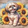 Shih Tzu Dog-11CT Stamped/Counted Cross Stitch 40*40cm tapestrymarket
