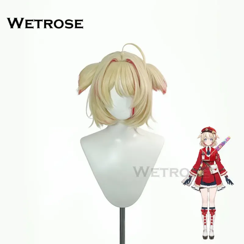 [Wetrose] Pre-Order Hololive Vtuber ASOBI★MAWARI-TAI! Suzuna Tsuzuri Short Hair Cosplay Wig