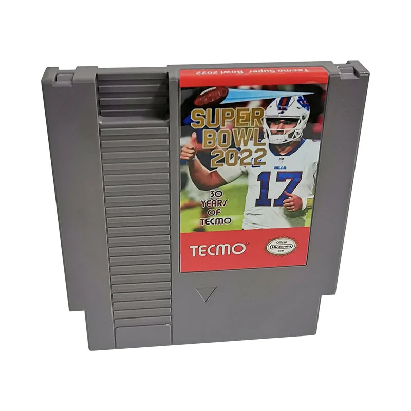Tecmo Super Bowl 2022 For Nintendo NES - 8 Bit   Game Cartridge