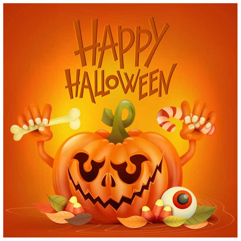 

30x30cm Round Drill Diamond Painting-Halloween Series Ornaments, 501 Original
