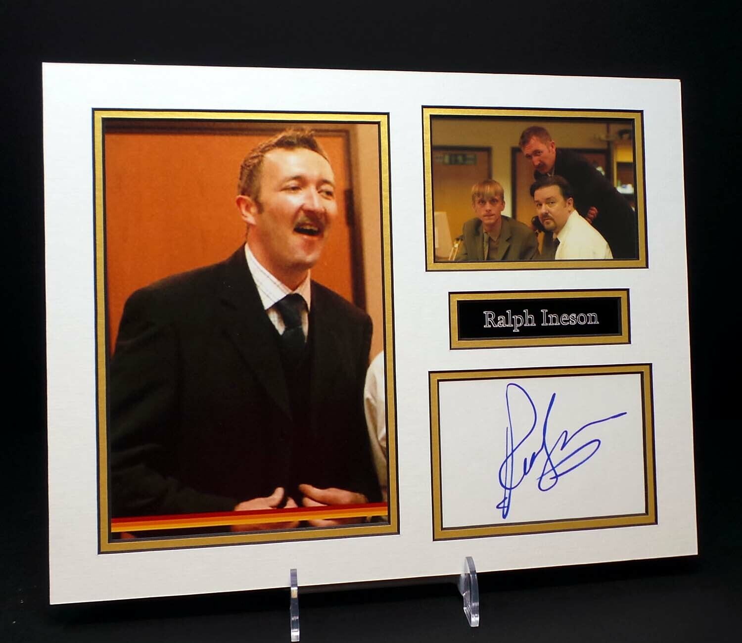 Ralph INESON Signed Mounted Photo Poster painting Display AFTAL RD COA Chris FINCH The Office