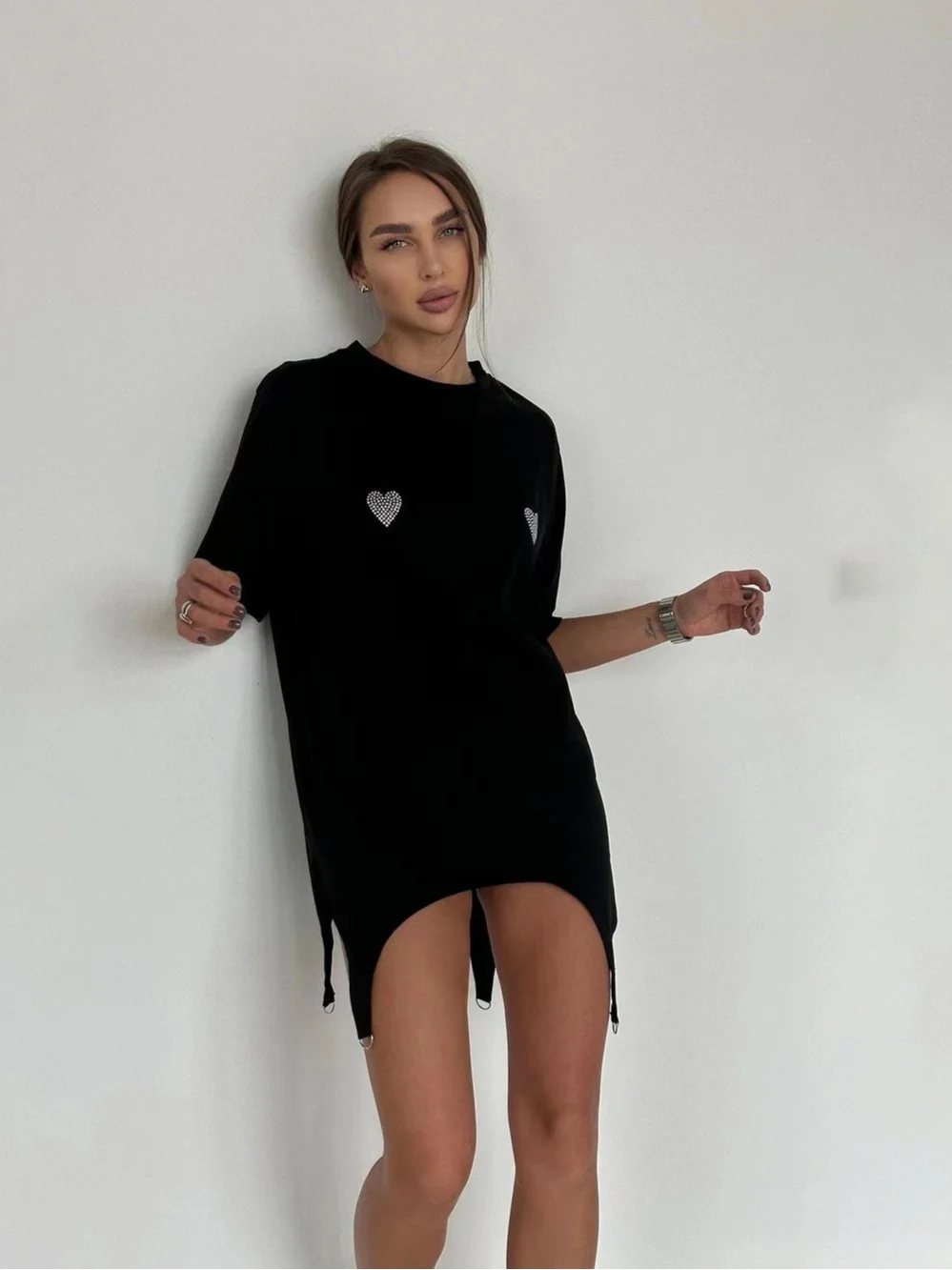 Athvotar Athvotar Blouse Women Wear Four Seasons Fashion Irregular Long-Sleeved T-Shirt Hot Girls