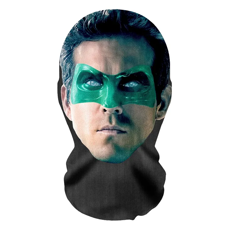 3D Spoof Face Simulation Headgear-Green Lantern