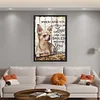 Vintage Chihuahua Poster-11CT Stamped Cross Stitch 40*60cm(Big Size)