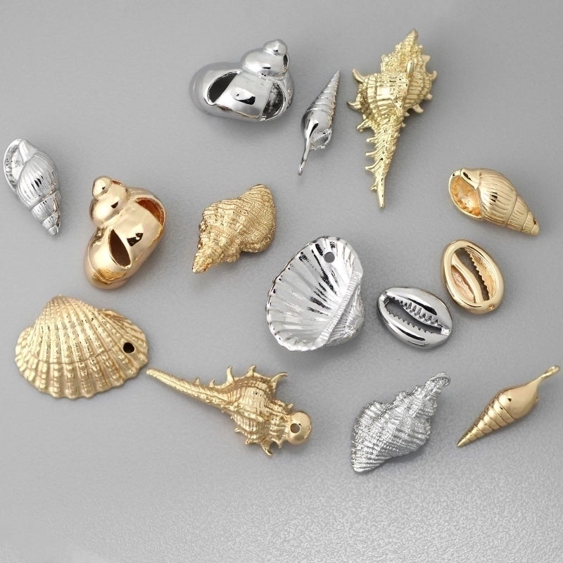 1 Piece Brass Conch Shell Jewelry Accessories Pendant