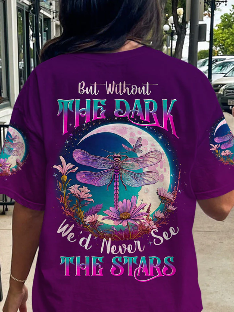 wearshes But Without The Dark Dragonfly Moon All Over Print T Shirt