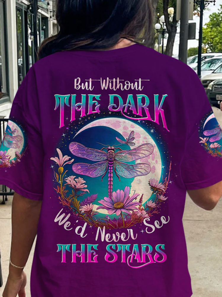 But Without The Dark Dragonfly Moon All Over Print T Shirt