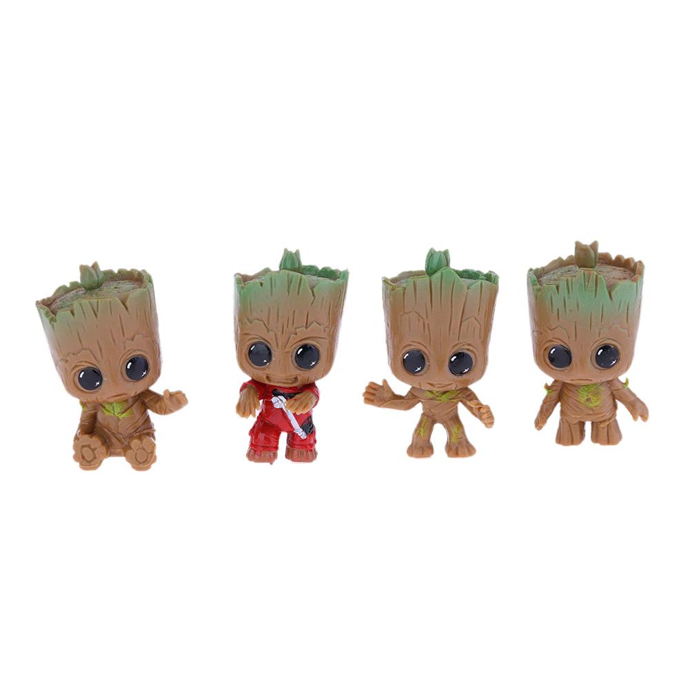 

4pcs Escort Team Tree Man Figure Action Toy DIY Cake Bake Doll, 501 Original