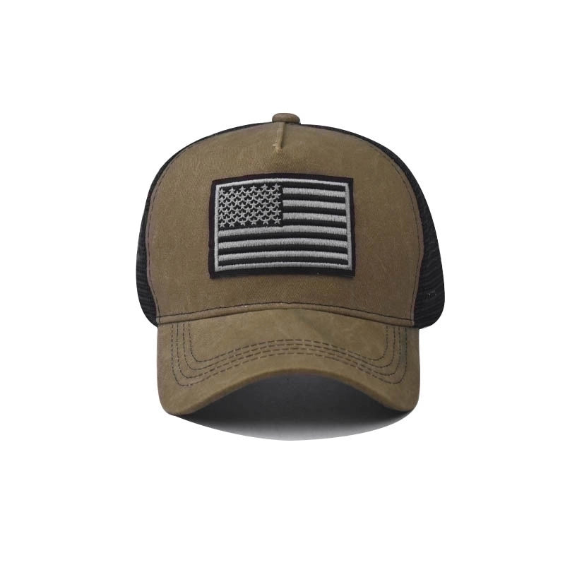 Unisex Basic National Flag Embroidery Curved Eaves Baseball Cap