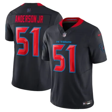 Men's  Will Anderson Jr. Navy Houston Texans #51 2nd Alternate Vapor F.U.S.E. Limited Jersey