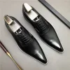 Men's Pointed Toe Oxfords for Weddings 