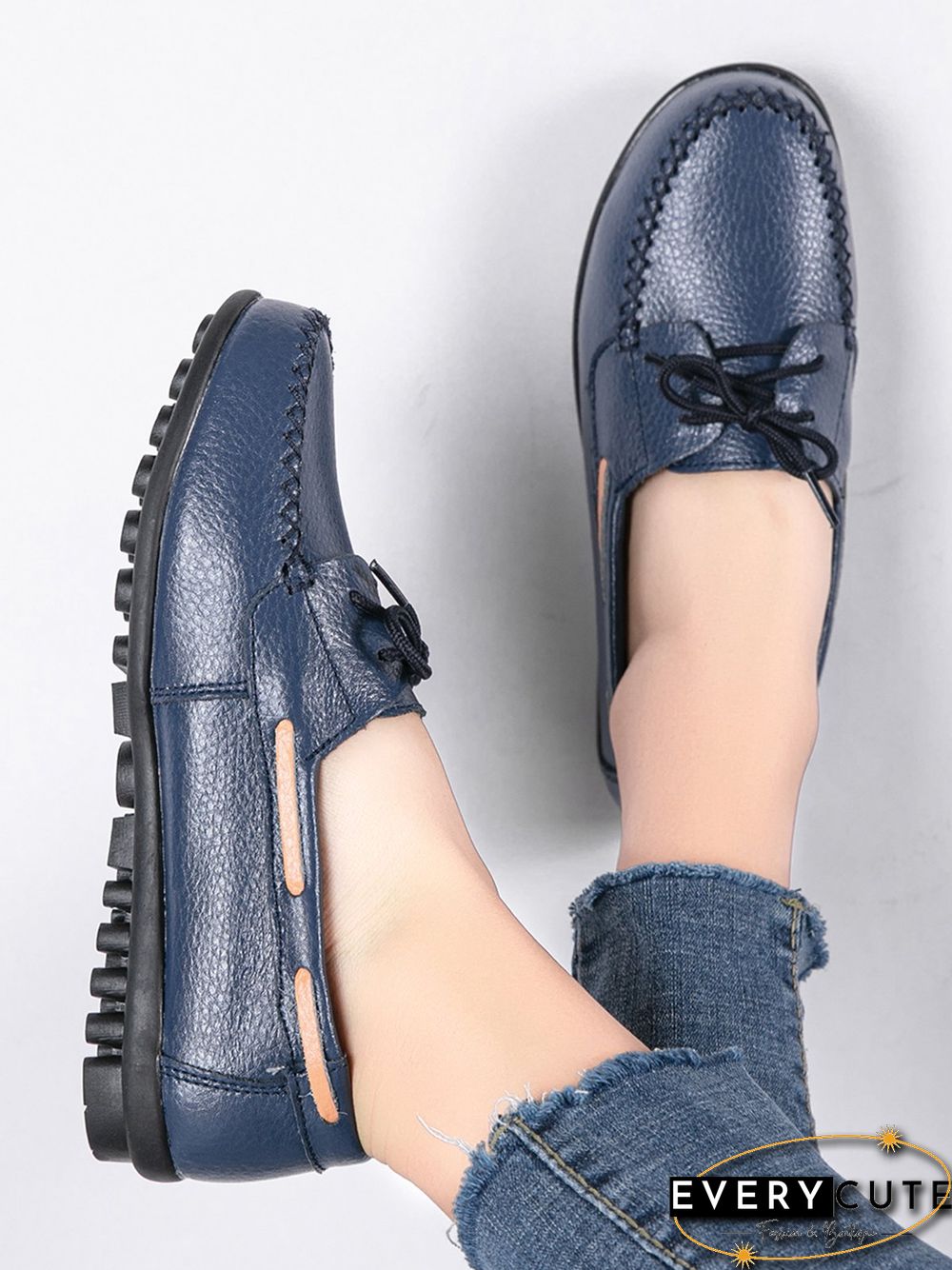 Retro Casual Simple Lace-up Flat Shoes
