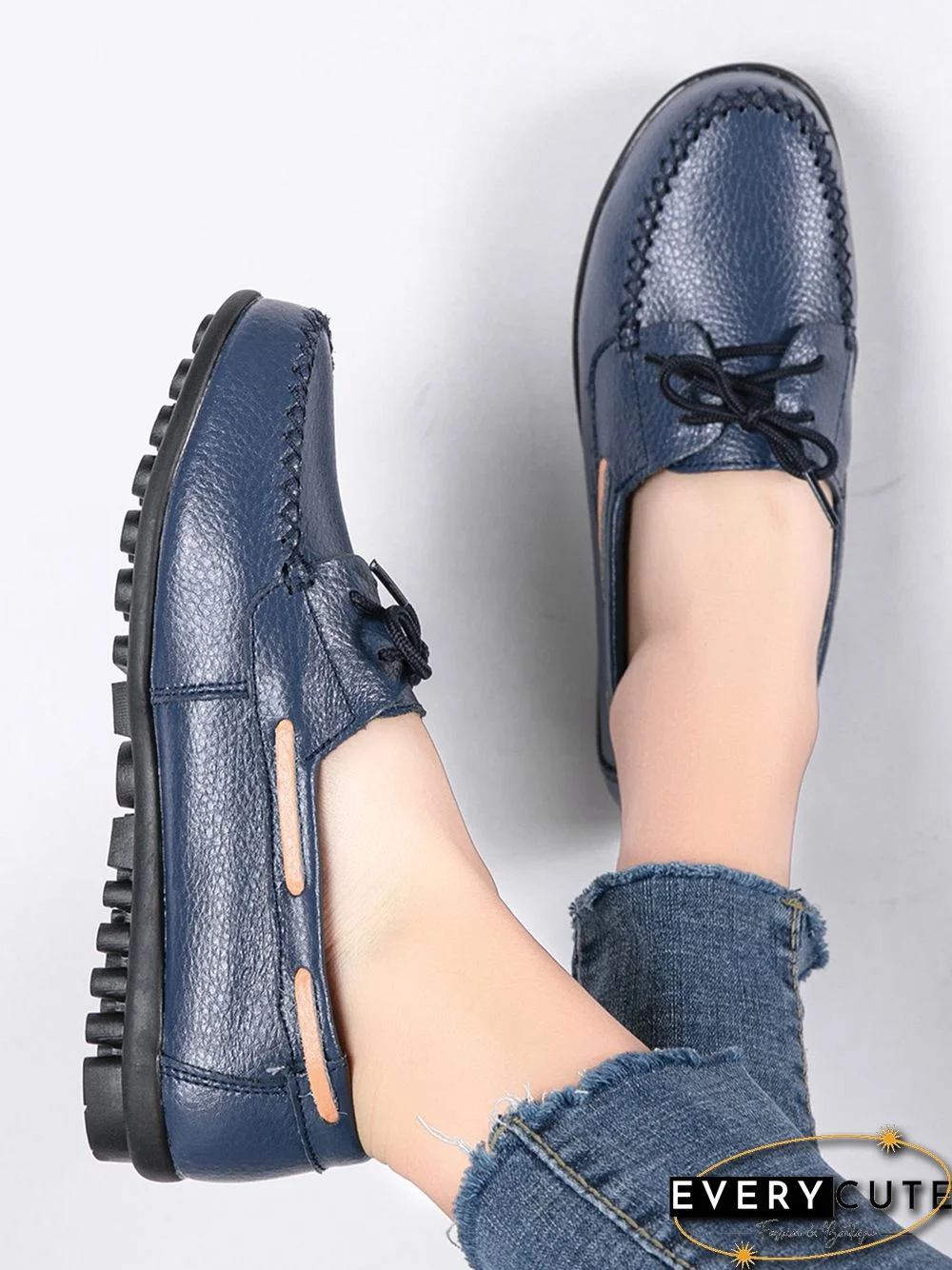 Retro Casual Simple Lace-up Flat Shoes