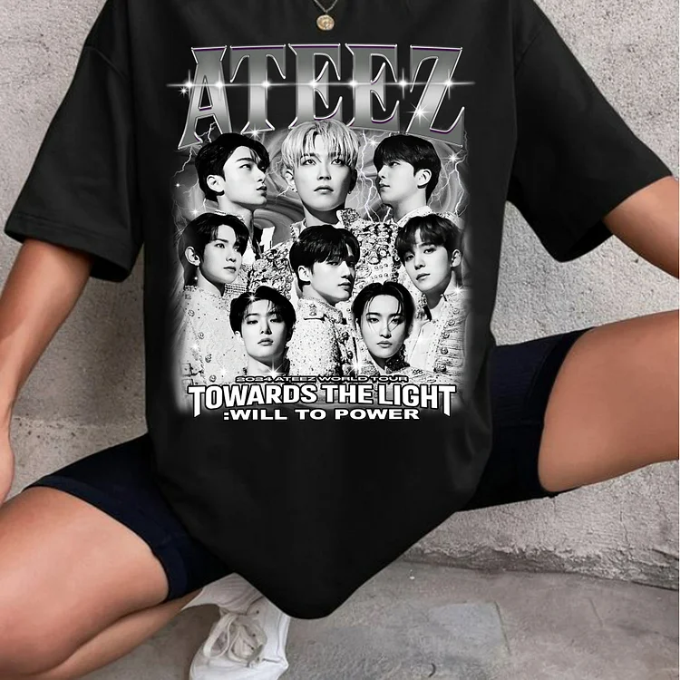 ATEEZ World Tour Towards the Light: Will to Power Poster T-shirt