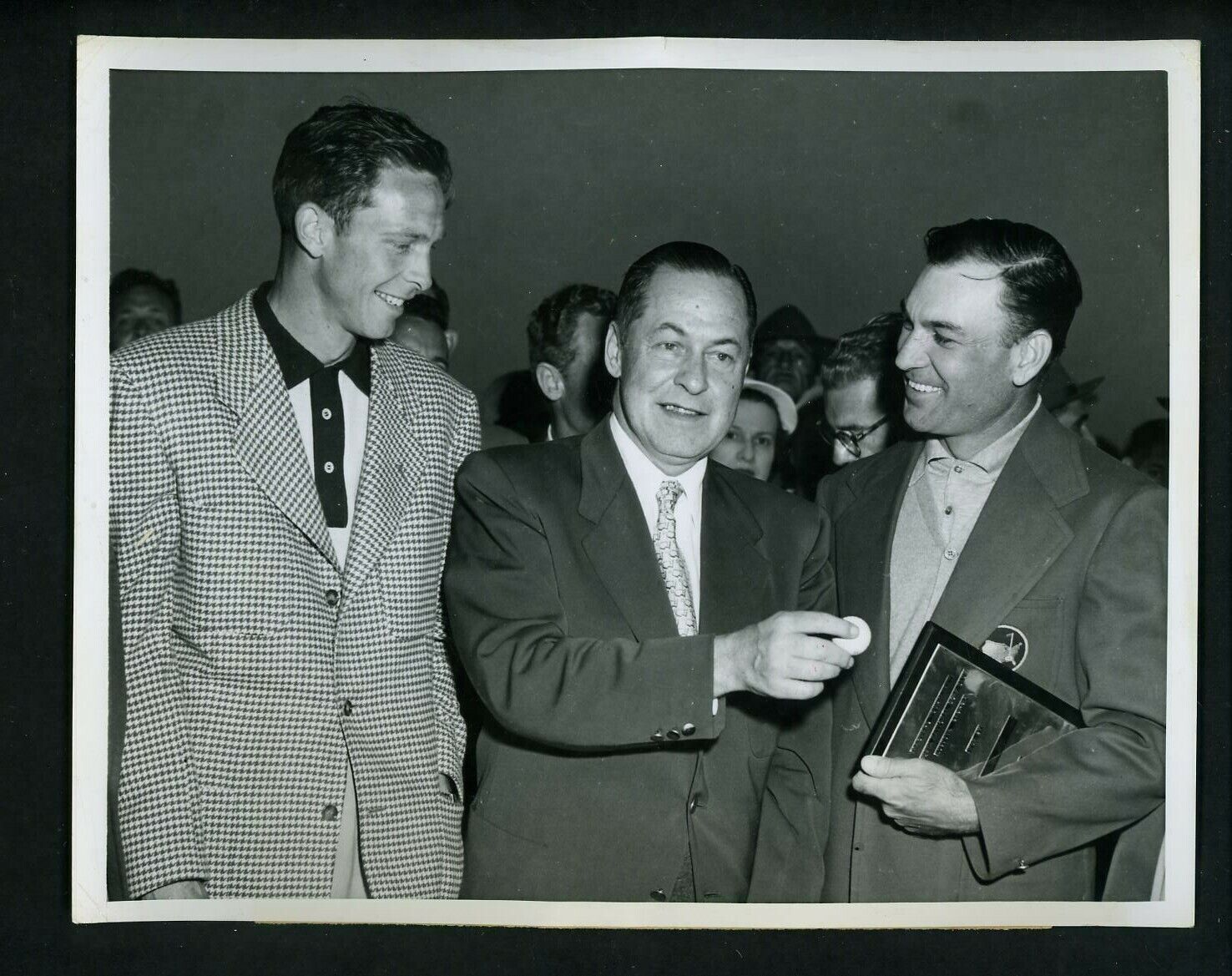 Ben Hogan wins 1951 Masters Press Photo Poster painting Bobby Jones Charlie Coe Amet Golf Champ