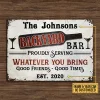 Personalized Names：Backyard Bar Good Friend And Good Times - Vintage Metal Tin Signs/Wooden Signs