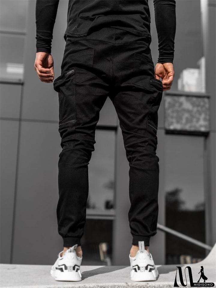 MidiSono - Stylish Casual Cargo Pants for Men
