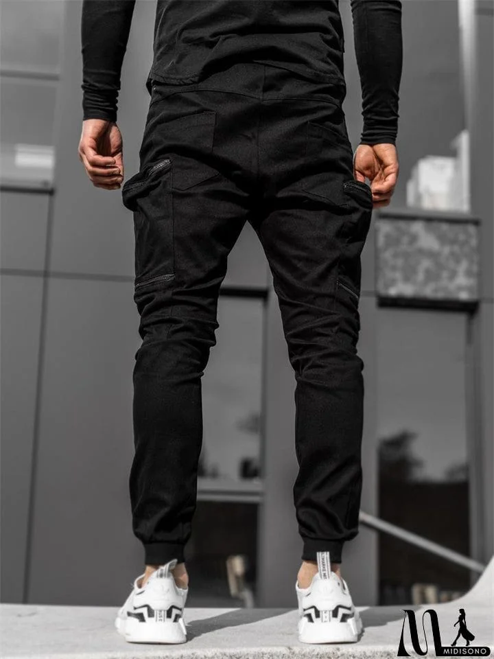 MidiSono - Stylish Casual Cargo Pants for Men