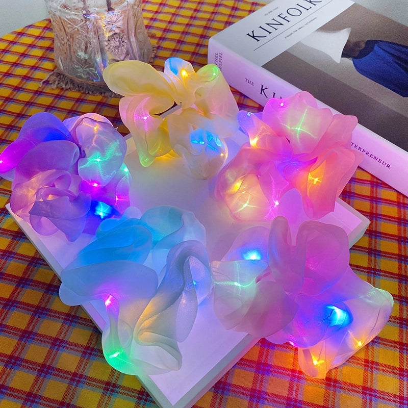 Women’s Minimalist Korean Style Geometric Solid Color Polyester Hair Tie