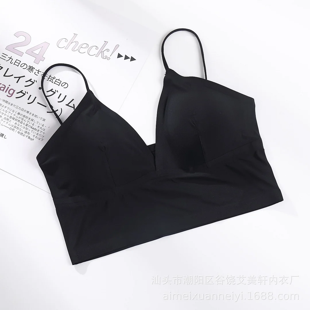Sexy Seamless Bra Padded Push Up Bralette Women's Underwear Soft and Comfortable Sleep Tops Vest Wireless Lingerie For Female