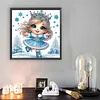 Snow Girl - Diamond Painting - Partial Special Shaped Drill(Canvas|30*30cm)