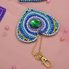 DIY Diamond Painting Keychain-5pcs/set DIY Full Drill Crystal Rhinestone Love Heart Diamond Painting Keychain Pendant