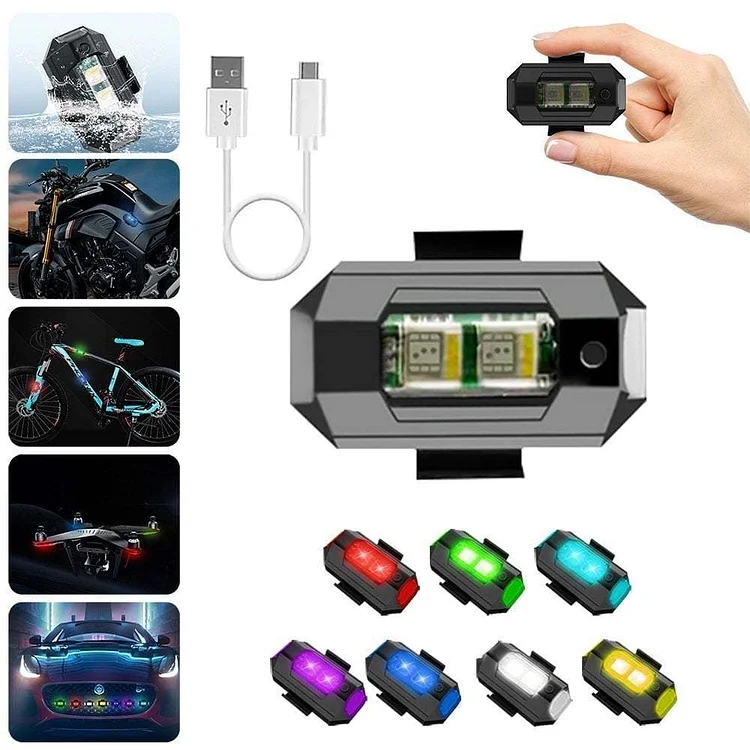 Hot Sale - LED Car Strobe Light Pro - (7 Light Colors &#038; 33 Light Modes)