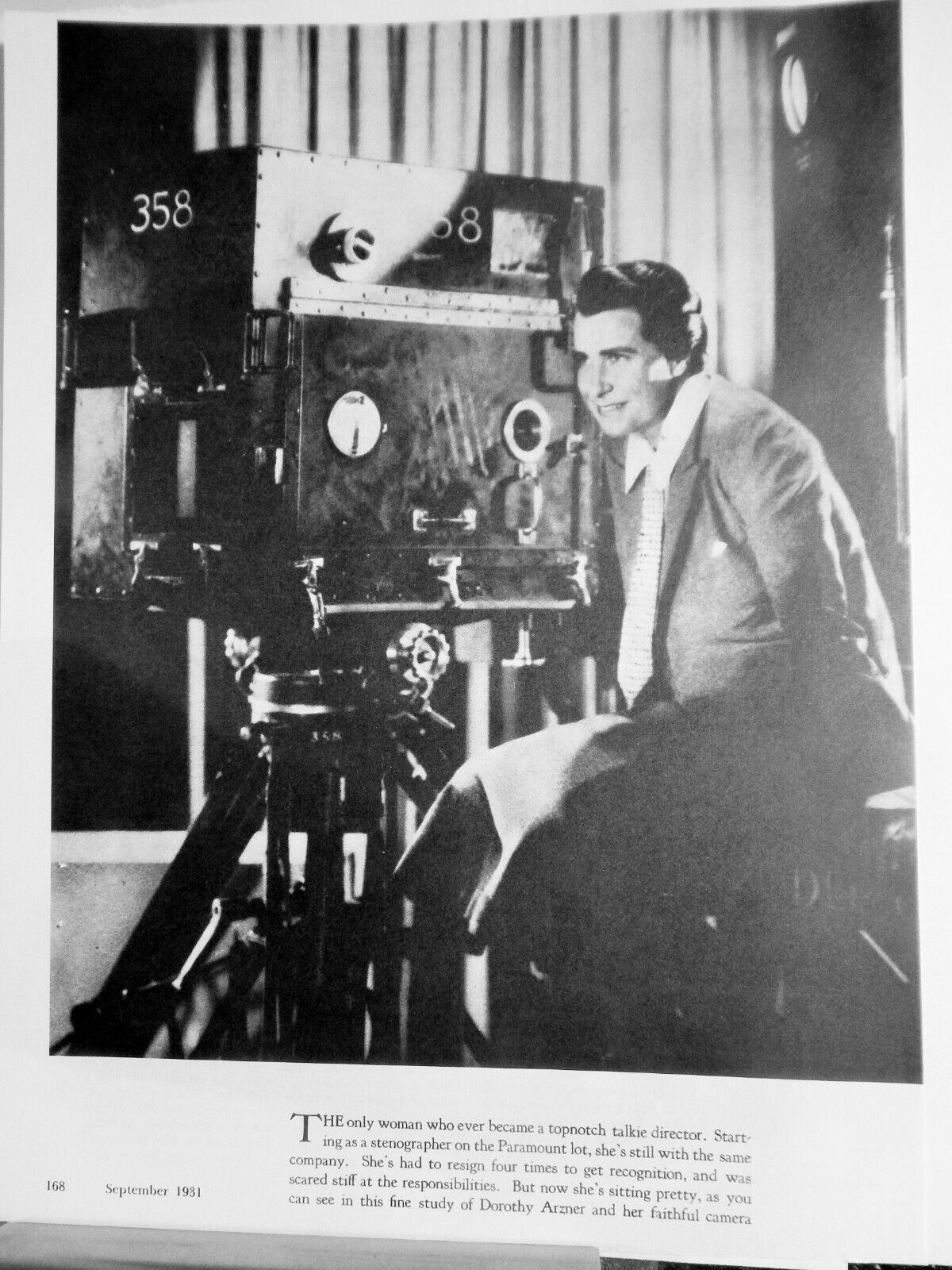 NOTED LADY DIRECTOR DOROTHY ARZNER RARE Photo Poster painting (STUDIO PORTRAIT 1971 reprint)