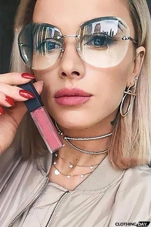 Gradient Rimless Sunglasses